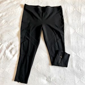 Black Zippered Leggings